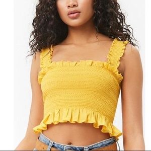 Forever 21 Smocked Top, Small,